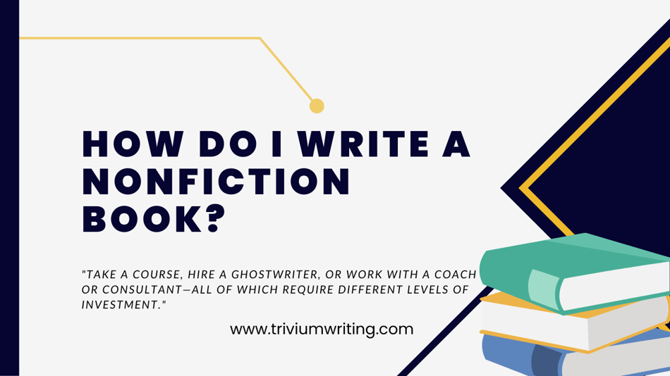 how do I write a nonfiction book