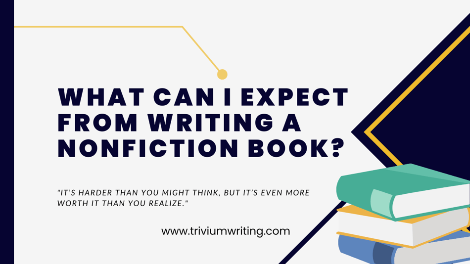 what can I expect from writing a nonfiction book graphic