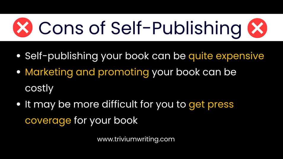 Cons of Self-Publishing