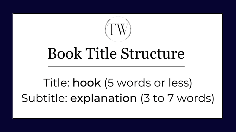 Book Title Structure Graphic