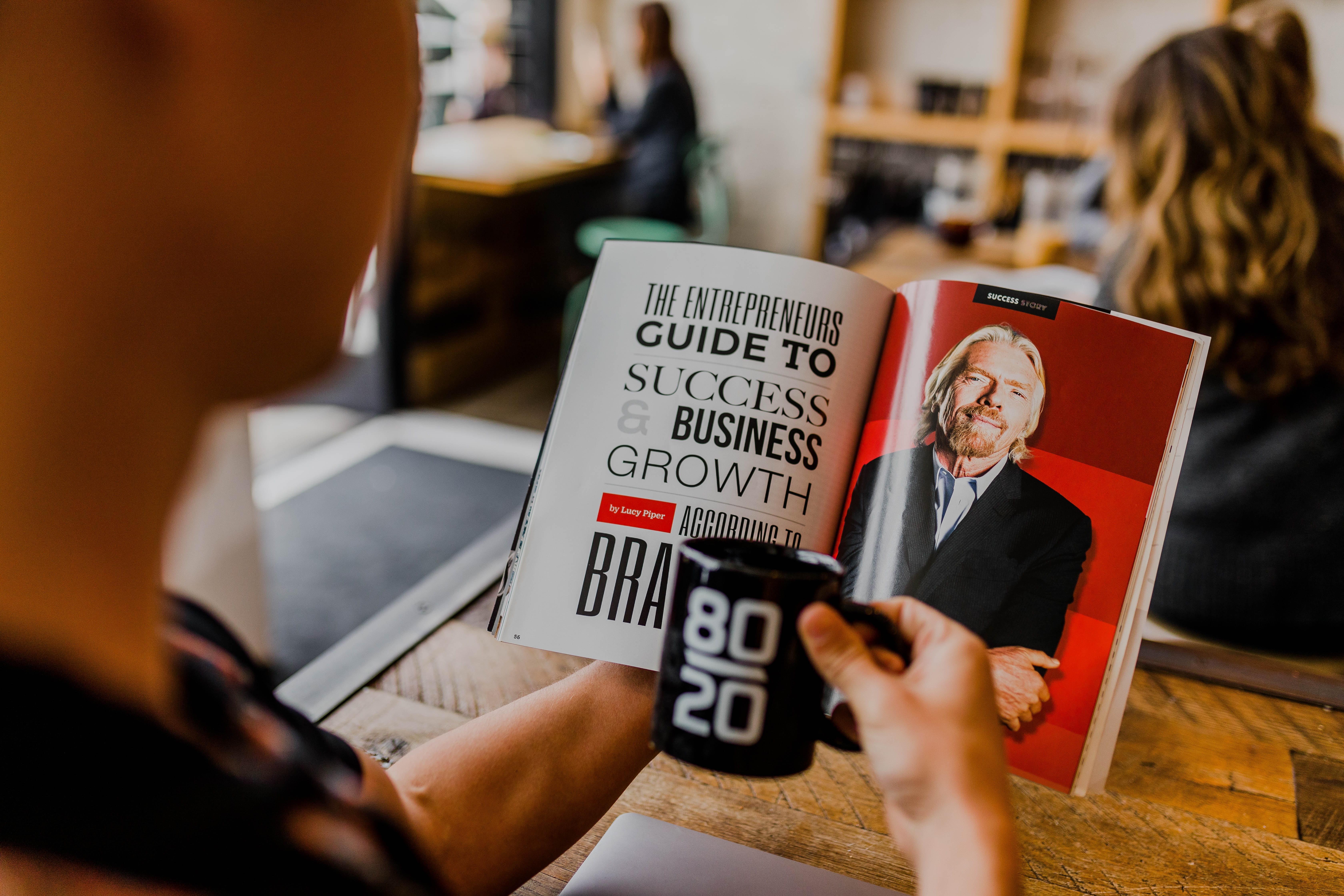 Magazine showing Richard Branson