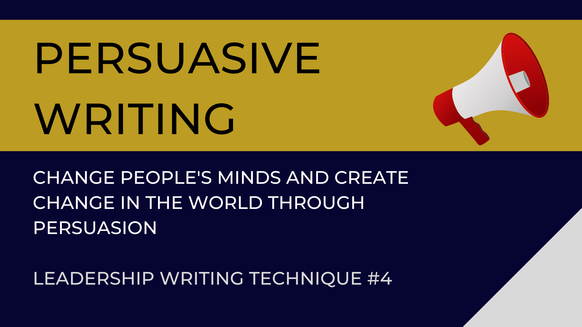 Persuasive Writing Persuasive Writing